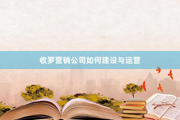 收罗营销公司如何建设与运营